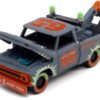 1965 Chevrolet Tow Truck #65 Derby Smoke Gray with Graphics “Demolition Derby” “Street Freaks” Series Limited Edition to 15196 pieces Worldwide 1/64 Diecast Model Car by Johnny Lightning