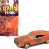 1969 Dodge Charger R/T Orange (Unrestored) “Barn Finds” 1/64 Diecast Model Car by Johnny Lightning