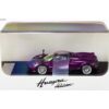 Pagani Huayra Roadster Purple Metallic with Carbon Top and Carbon Accents 1/64 Diecast Model Car by LCD Models