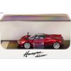 Pagani Huayra Roadster Red Metallic with Carbon Top and Carbon Accents 1/64 Diecast Model Car by LCD Models