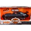 1968 Chevrolet Camaro Z/28 Dark Gray Metallic with Black and Orange Stripes “Harley Davidson” “H-D Custom” 1/24 Diecast Model Car by Maisto