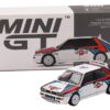 Lancia Delta HF Integrale Evoluzione White with Graphics “Martini Racing” 1/64 Diecast Model Car by Mini GT