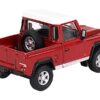 Land Rover Defender 90 Pickup Truck Masai Red Limited Edition to 1800 pieces Worldwide 1/64 Diecast Model Car by Mini GT