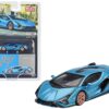 Lamborghini Sian FKP 37 Blu Aegir Blue Metallic Limited Edition to 6960 pieces Worldwide 1/64 Diecast Model Car by Mini GT