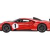 Ford GT MK II #1 Rosso Alpha Red with White Stripes Limited Edition to 2760 pieces Worldwide 1/64 Diecast Model Car by Mini GT