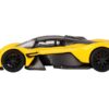 Aston Martin Valkyrie Sunburst Yellow with Carbon Top Limited Edition to 4200 pieces Worldwide 1/64 Diecast Model Car by Mini GT