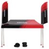 Paddock Service Tent Set with Extra Wheels Red and Black “ADVAN” for 1/64 Scale Models by Mini GT