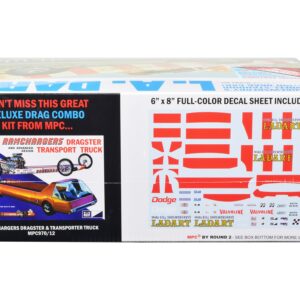 Skill 2 Model Kit Bill Shrewsberry’s L.A. Dart Wheelstander Drag Car “Legends of the Quarter Mile” Series 1/25 Scale Model Car by MPC