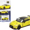 2020 Nissan GT-R (R35) Nismo RHD (Right Hand Drive) Yellow with Carbon Top Limited Edition to 1200 pieces “Special Edition” 1/64 Diecast Model Car by Era Car