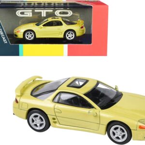 Mitsubishi 3000GT GTO with Sunroof Martinique Yellow Pearl 1/64 Diecast Model Car by Paragon