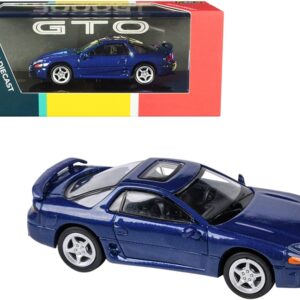 Mitsubishi 3000GT GTO with Sunroof Mariana Blue Metallic 1/64 Diecast Model Car by Paragon