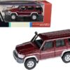 2014 Toyota Land Cruiser 76 Merlot Red Metallic 1/64 Diecast Model Car by Paragon Models