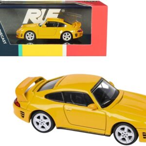 RUF CTR2 Blossom Yellow 1/64 Diecast Model Car by Paragon