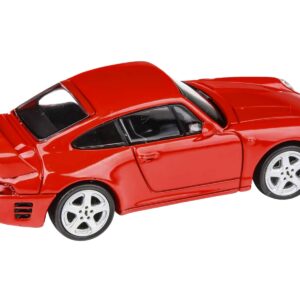 1995 RUF CTR2 Guards Red 1/64 Diecast Model Car by Paragon