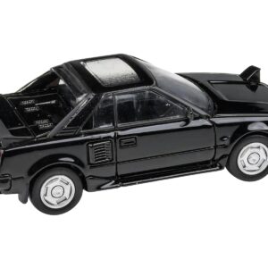 1985 Toyota MR2 MK1 Black Metallic with Sunroof 1/64 Diecast Model Car by Paragon Models