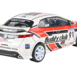 2007 Honda Civic Type R FN2 RHD (Right Hand Drive) #91 “Buddy Club – Asian Touring Car Series” (2012) 1/64 Diecast Model Car by Paragon Models