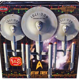 Skill 2 Model Kit U.S.S. Enterprise NCC-1701 Pilot Edition Star Trek 3-in-1 1/350 Scale Model by Polar Lights