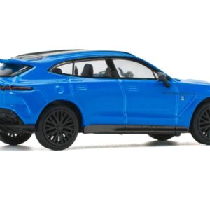 Aston Martin DBX 707 Blue with Black Top 1/64 Diecast Model Car by Pop Race