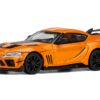 Toyota Supra “DarwinPro 66G WBK” Orange Metallic 1/64 Diecast Model Car by Pop Race