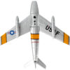 North American F-86F Sabre Fighter Aircraft “Mig Mad Marine” United States Air Force 1/110 Diecast Model Airplane by Postage Stamp