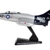 Grumman F9F/F-9 Panther/Cougar Aircraft “Blue-Tail Fly” United States Navy 1/100 Diecast Model Airplane by Postage Stamp