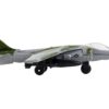 McDonnell Douglas AV-8B Harrier II Attack Aircraft Green Camouflage “United States Marine Corps” with Runway Section Diecast Model Airplane by Runway24