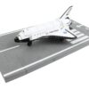 NASA “Discovery” Space Shuttle White “United States” with Runway Section Diecast Model Airplane by Runway24