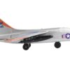 LTV A-7 Corsair II Attack Aircraft Silver Metallic “United States Air Force” with Runway Section Diecast Model Airplane by Runway24