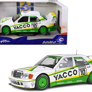 Mercedes Benz 190 EVO II #10 Jacques Laffite “Yacco” DTM Deutsche Tourenwagen Masters (1991) “Competition” Series 1/18 Diecast Model Car by Solido