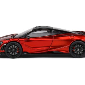 2020 McLaren 765 LT Volcano Red Metallic with Black Top 1/43 Diecast Model Car by Solido