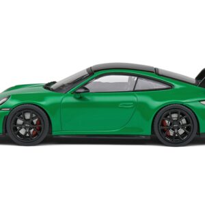 Porsche 911 (992) GT3 Python Green with Black Top 1/43 Diecast Model Car by Solido