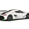 2021 Koenigsegg Jesko Pearl White Metallic with Gray Stripes 1/43 Diecast Model Car by Solido