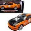 2008 Ford Shelby Mustang #08 “Terlingua” Orange and Black “Shelby Collectibles Legend” Series 1/18 Diecast Model Car by Shelby Collectibles