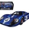 Ford GT MK IV #4 Blue L. Ruby – D. Hulme 24 Hours of Le Mans (1967) 1/18 Diecast Model Car by Shelby Collectibles