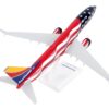 Boeing 737-800 Commercial Aircraft “Southwest Airlines – Freedom One” (N500WR) USA Flag Livery (Snap-Fit) 1/130 Plastic Model by Skymarks