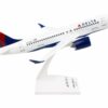 Airbus A220-100 Commercial Aircraft “Delta Air Lines” (N101DU) White with Red and Blue Tail (Snap-Fit) 1/100 Plastic Model by Skymarks