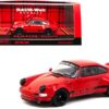 RWB “Backdate” Red with Black Stripes “RAUH-Welt BEGRIFF” 1/43 Diecast Model Car by Tarmac Works