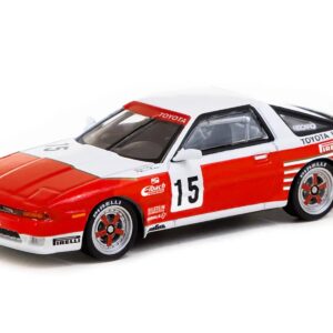 Toyota Supra Turbo (MA70) #15 Maurizio Micangeli – Enzo Calderari “European Touring Car Championship” (1987) “Hobby64” Series 1/64 Diecast Model Car by Tarmac Works