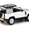 Land Rover Defender 90 White Metallic with Roof Rack “Lamley Special Edition” “Global64” Series 1/64 Diecast Model by Tarmac Works