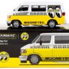 Dodge Van White and Yellow with Graphics “Mooneyes” “Global64” Series 1/64 Diecast Model by Tarmac Works