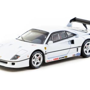 Ferrari F40 White “Road64” Series 1/64 Diecast Model Car by Tarmac Works