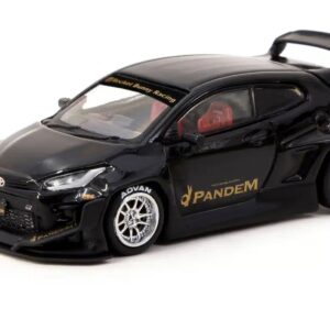 Toyota Pandem GR Yaris RHD (Right Hand Drive) Black “Road64” Series 1/64 Diecast Model Car by Tarmac Works