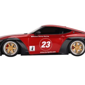 Nissan Z (RZ34) #23 Passion Red Metallic “Pandem – Rocket Bunny” 1/18 Model Car by Top Speed