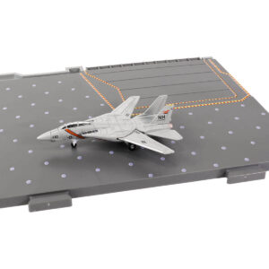 Grumman F-14 Tomcat Fighter Aircraft “VF-114 Aardvarks” and Section E of USS Enterprise (CVN-65) Aircraft Carrier Display Deck “Legendary F-14 Tomcat” Series 1/200 Diecast Model by Forces of Valor